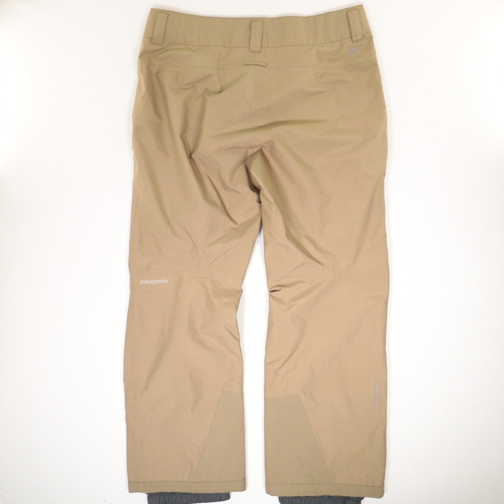 Patagonia Snowshot Ski Pants Waterproof Insulated Snowboarding Tan Men L - Picture 2 of 12